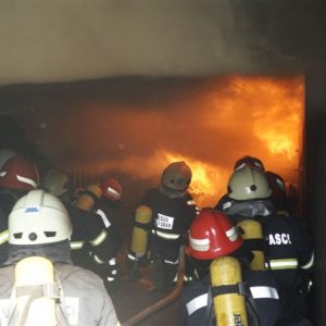 Operativni članovi DVD-a Belišća i Veliškovaca u simulatoru plamenih udara