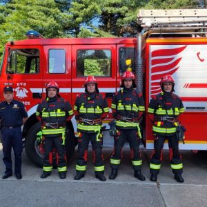 Vatrogasna postrojba DVD-a Belišće u vježbi evakuacije, spašavanja i gašenja požara u tvornici Harburg-Freudenberger Belišće